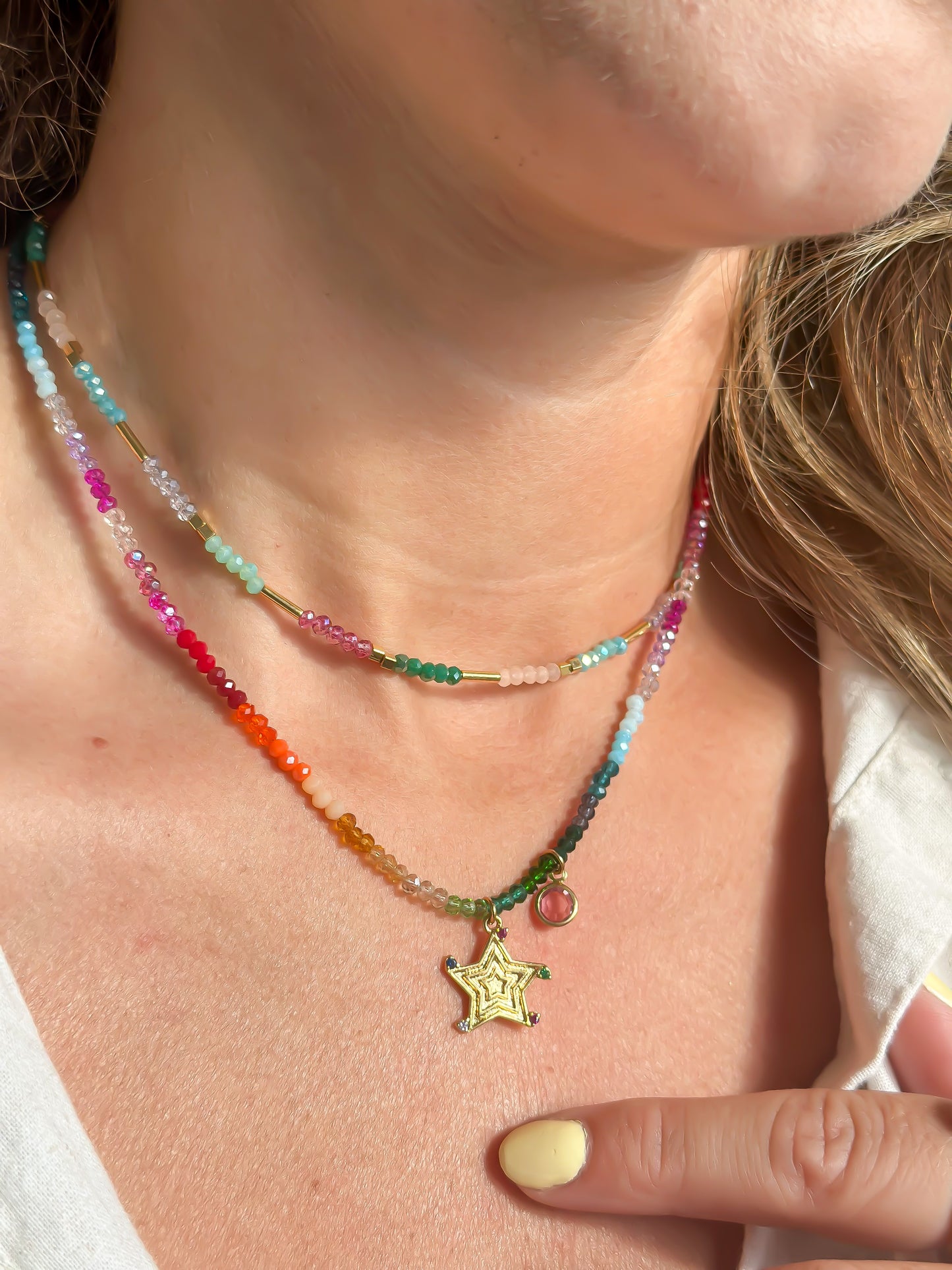 Rainbow Sparkle Necklace