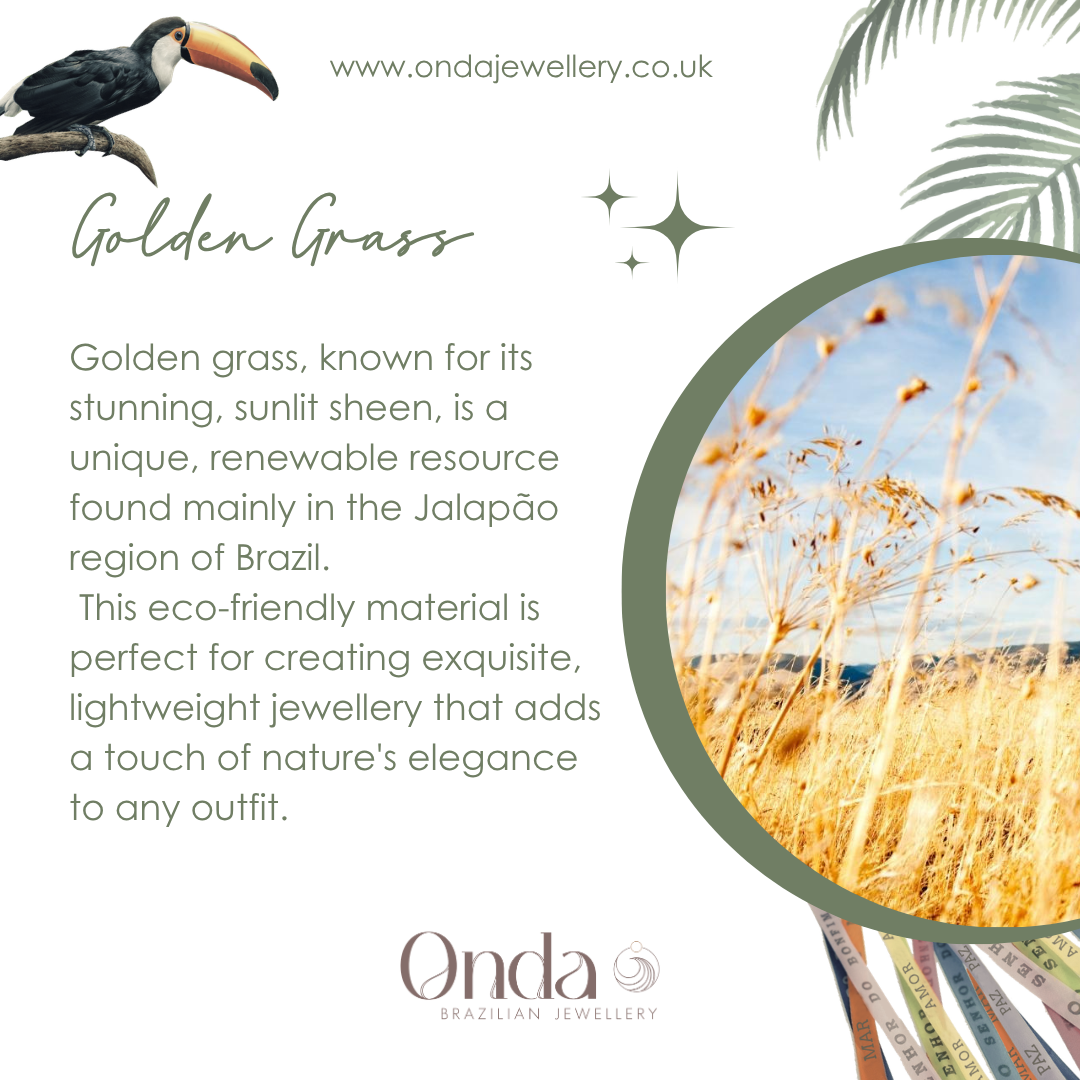Iconic Golden Grass Hoops