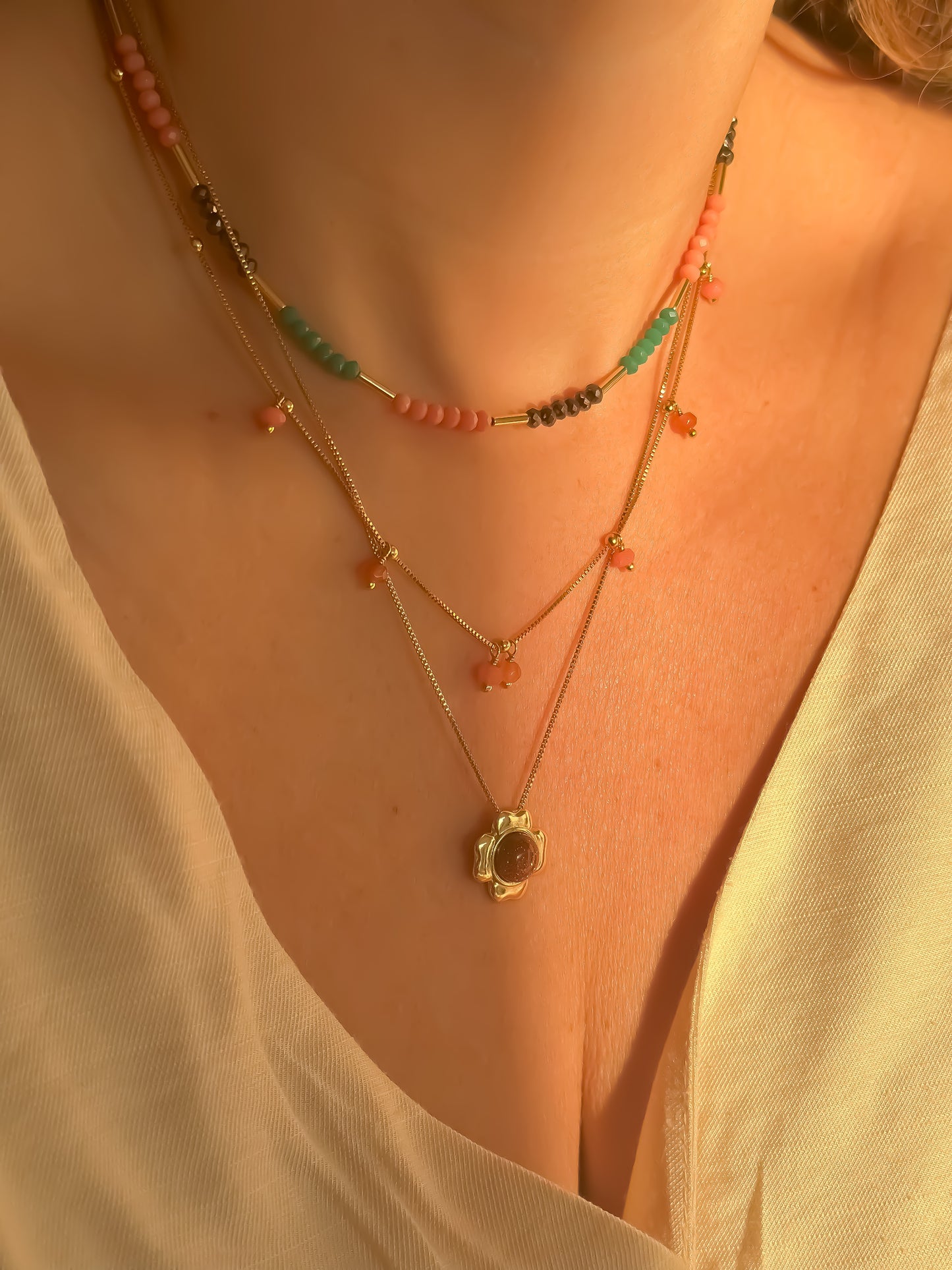 Sunstone Lucky Necklace