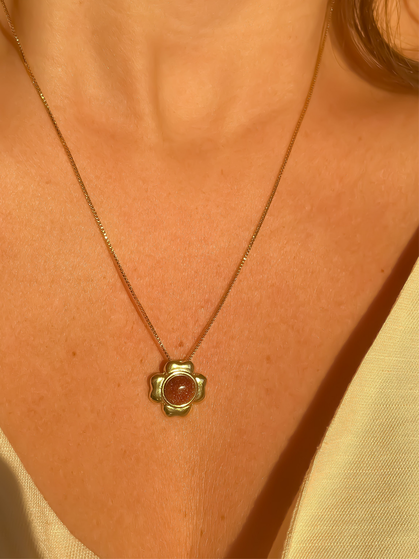 Sunstone Lucky Necklace