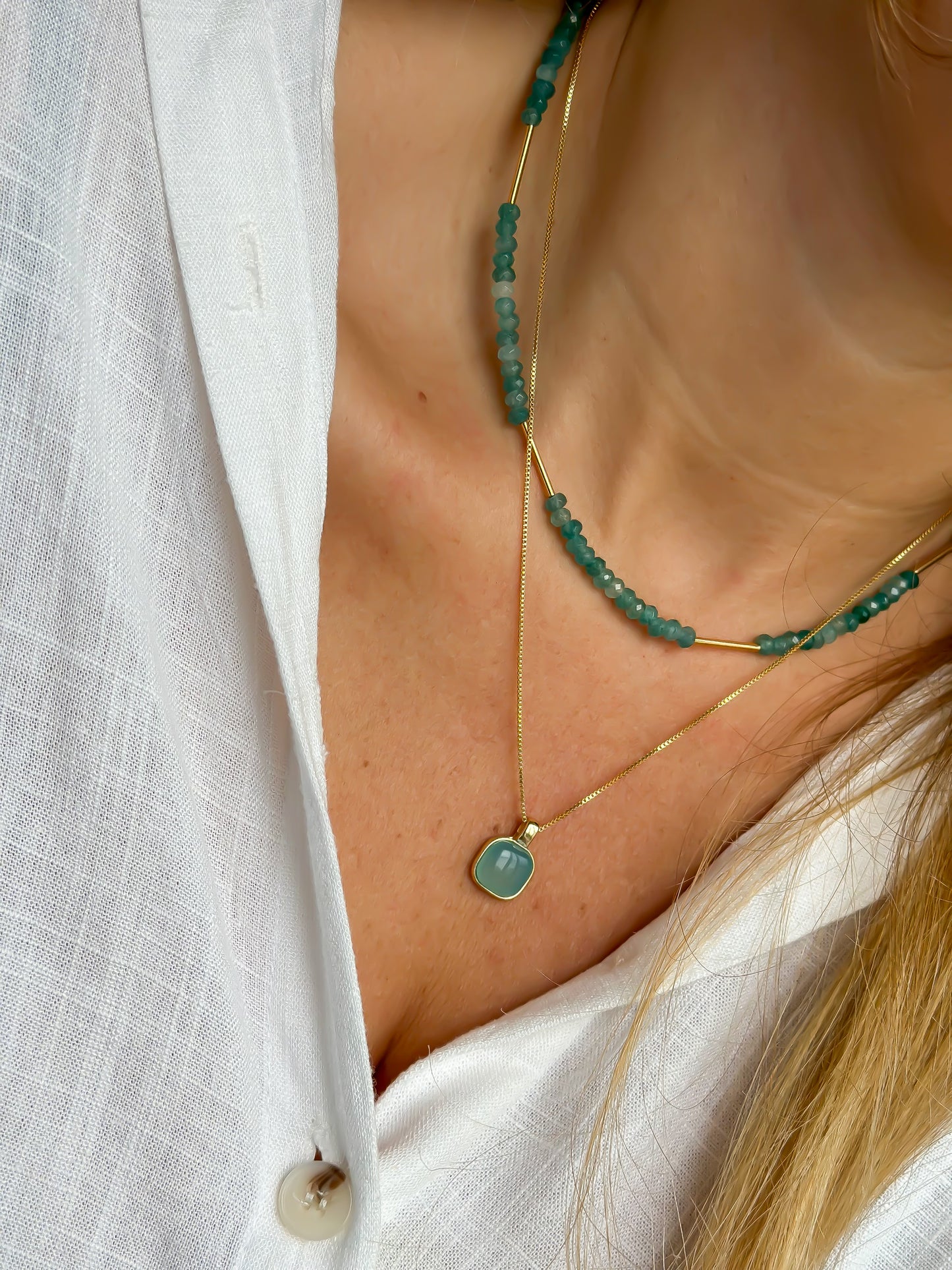 Sky Muse Amazonite Choker