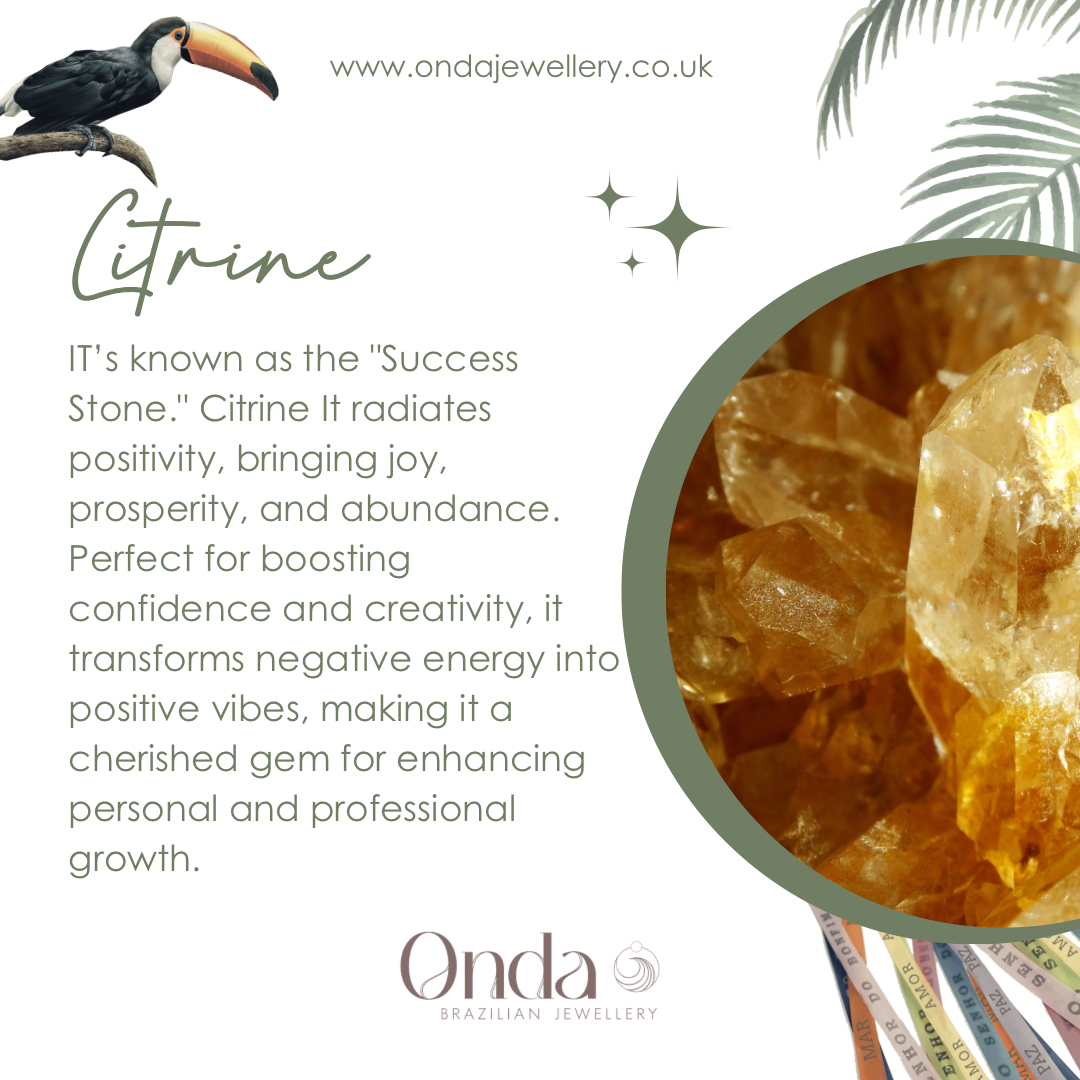 Citrine Studs: Success Stone