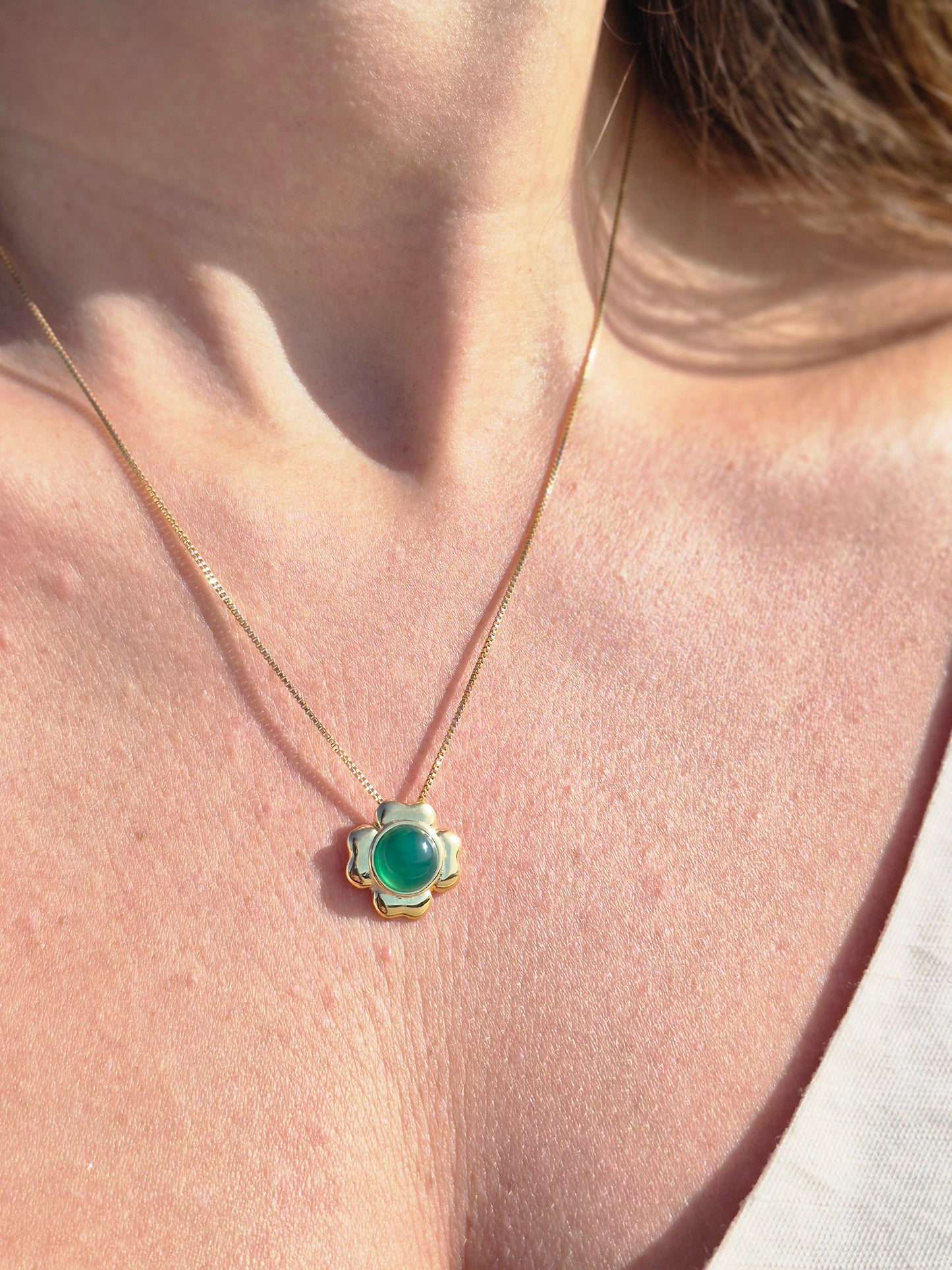 Green Agate Lucky Necklace