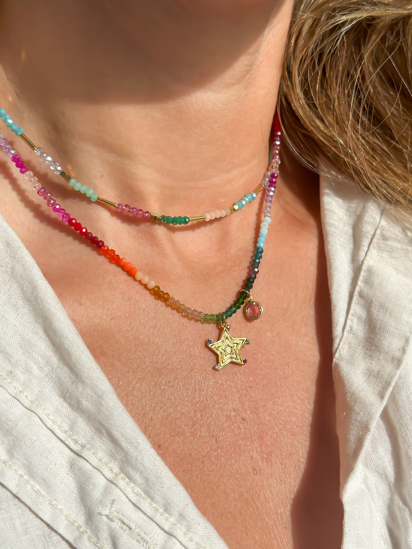 Rainbow Sparkle Necklace
