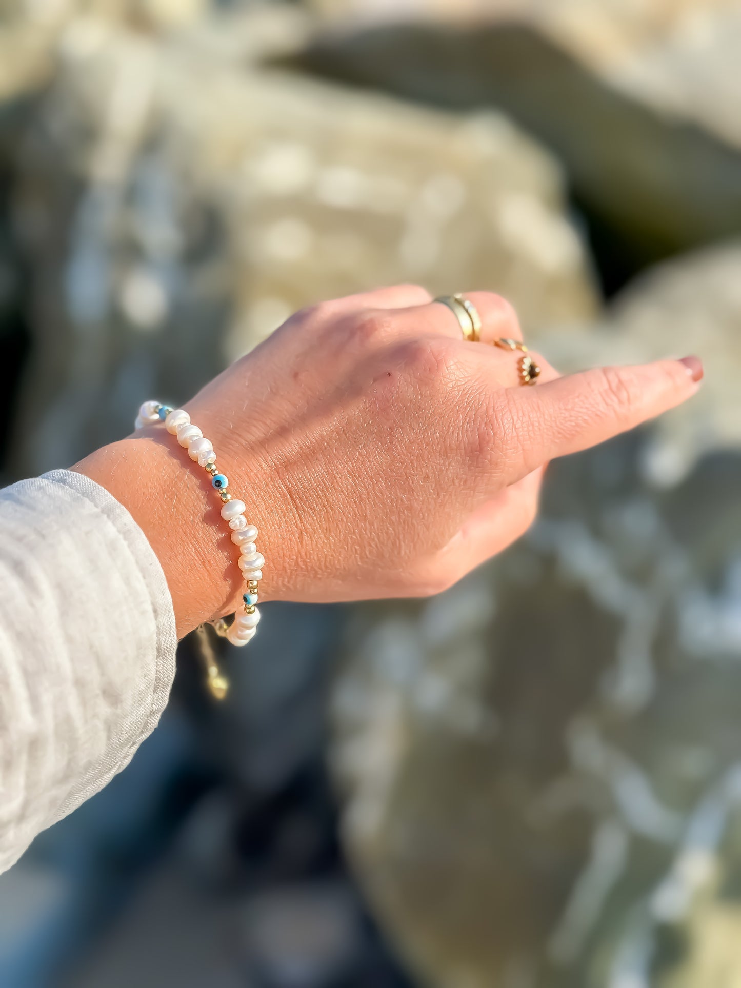 Wave of Protection and Intention Bracelet