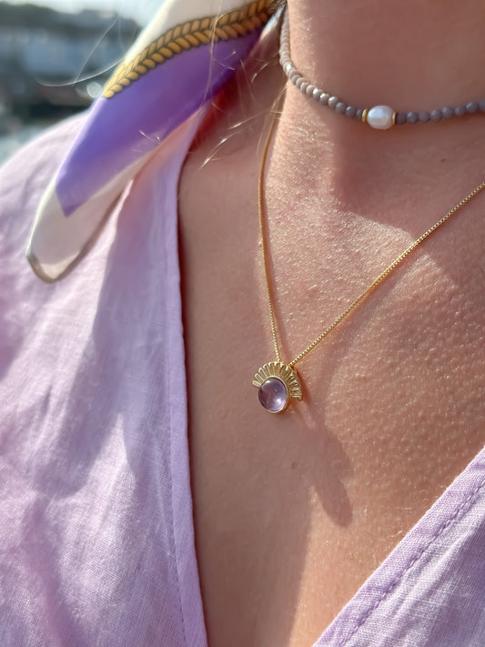 Lavender Glow Necklace