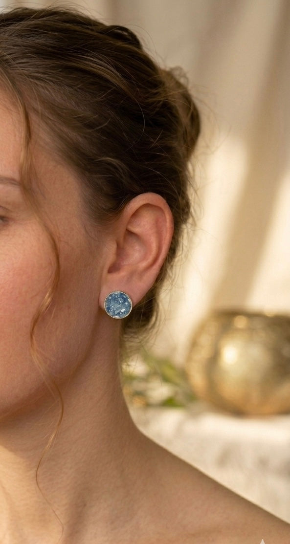 Blue Kyanite Alignment Earrings