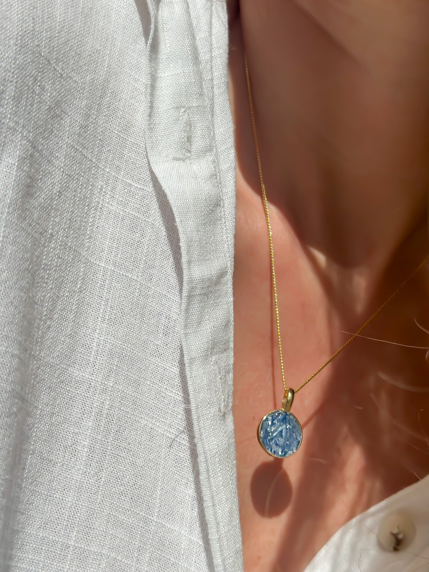 Blue Kyanite Alignment Necklace