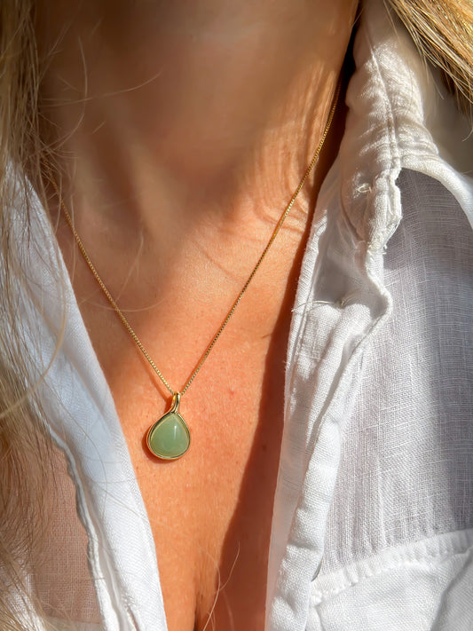Pantanal Green Quartz Necklace