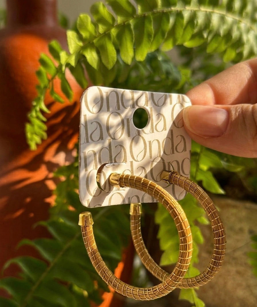 Iconic Golden Grass Hoops