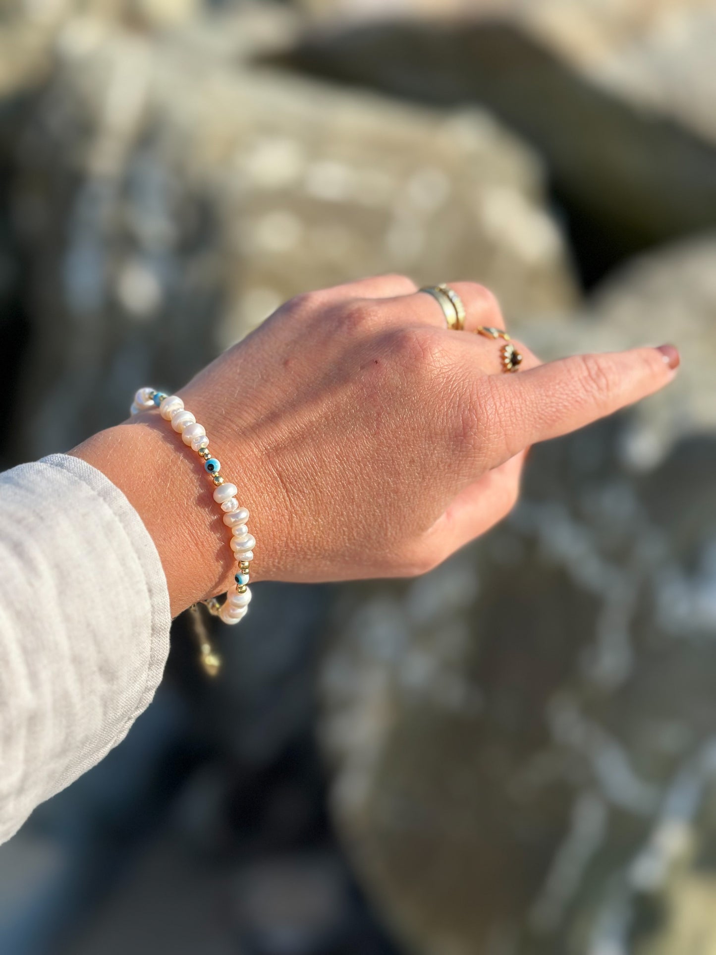 Wave of Protection and Intention Bracelet