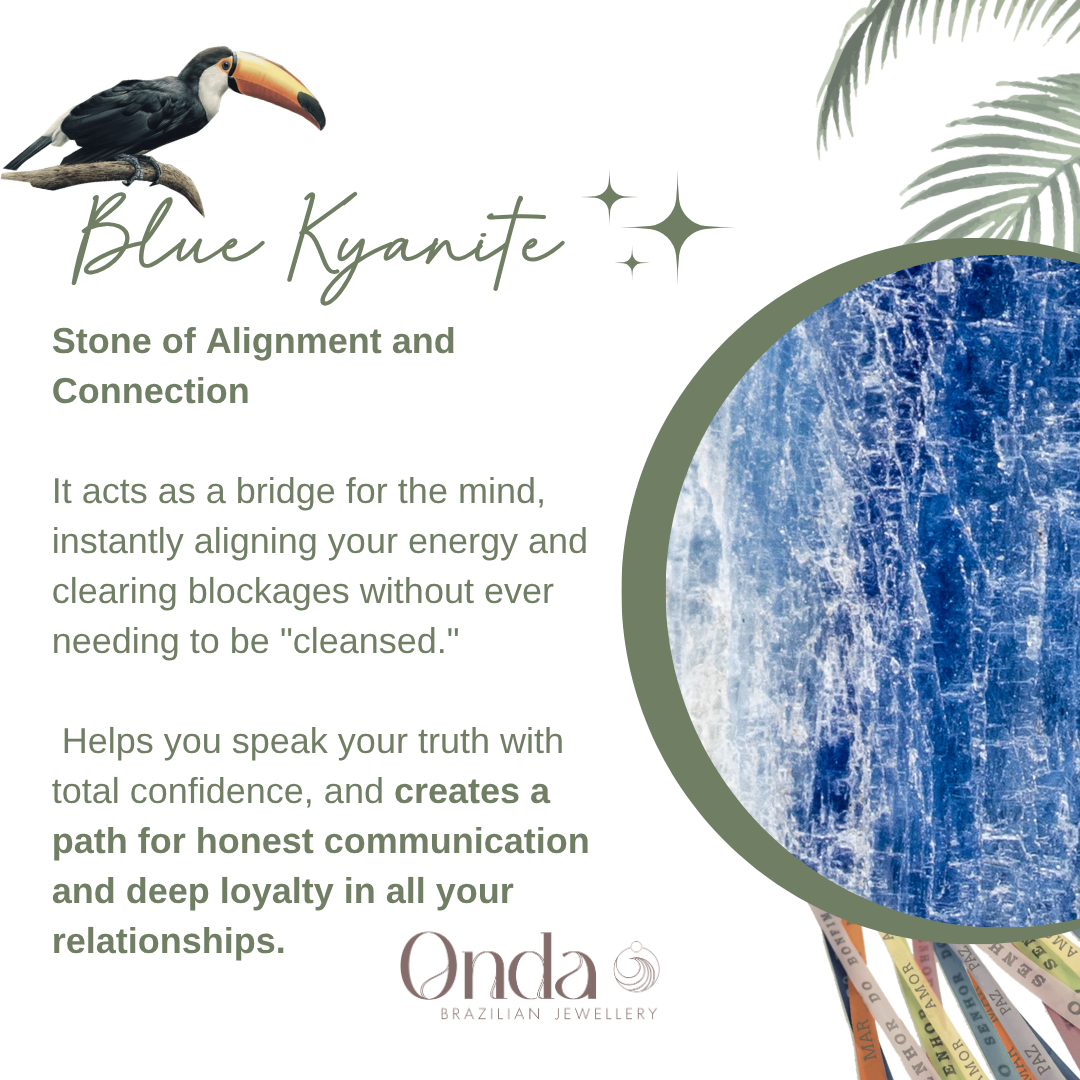 Blue Kyanite Alignment Earrings