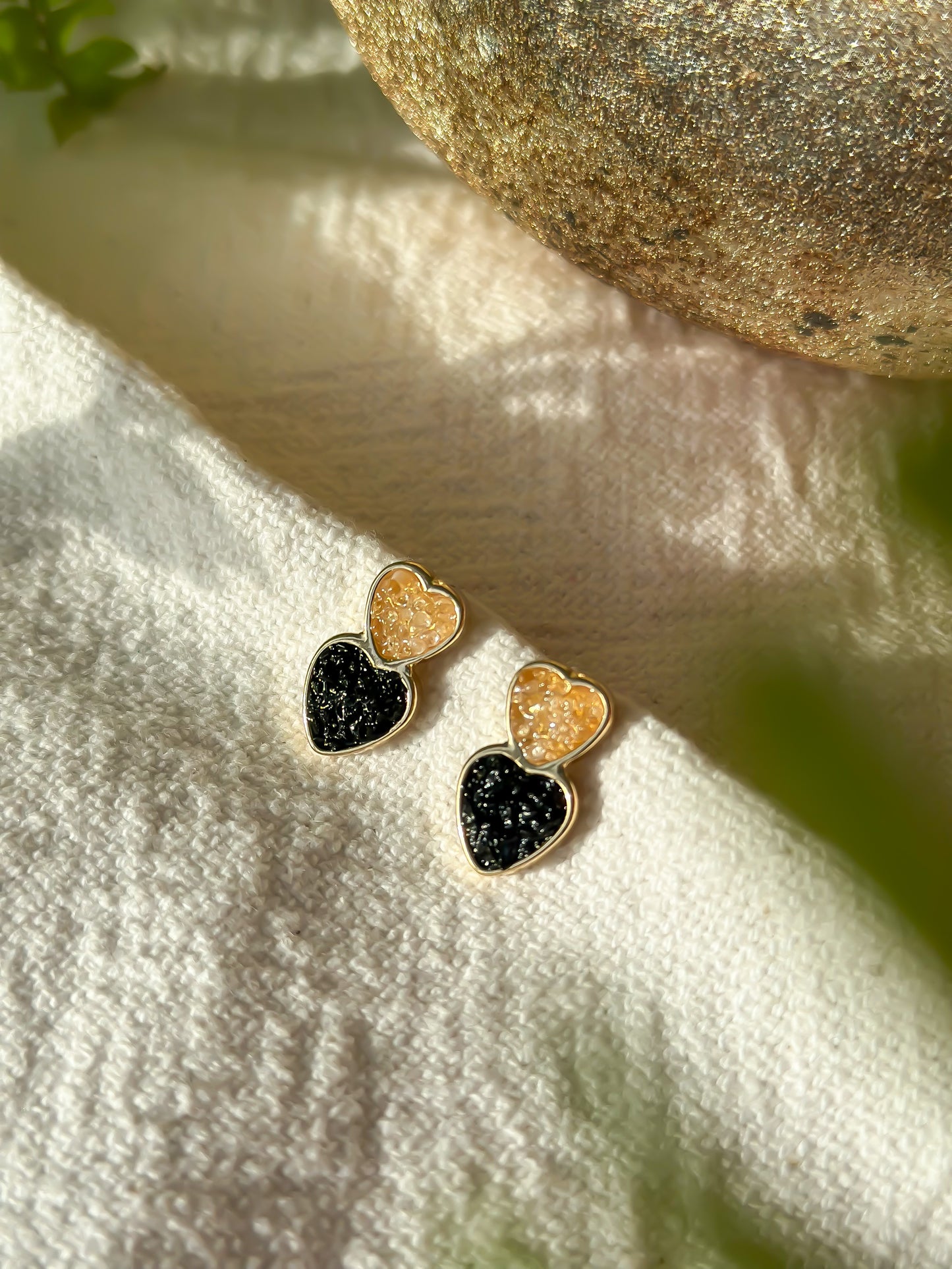 Dual Joy & Protection Heart Earrings