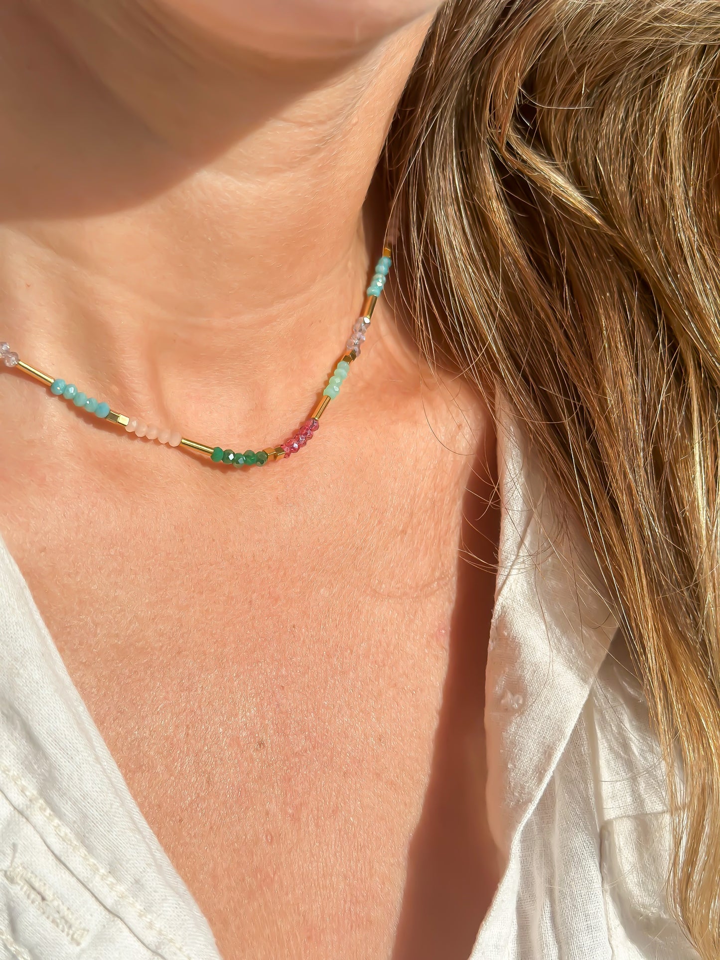 Rainbow Sparkle Choker