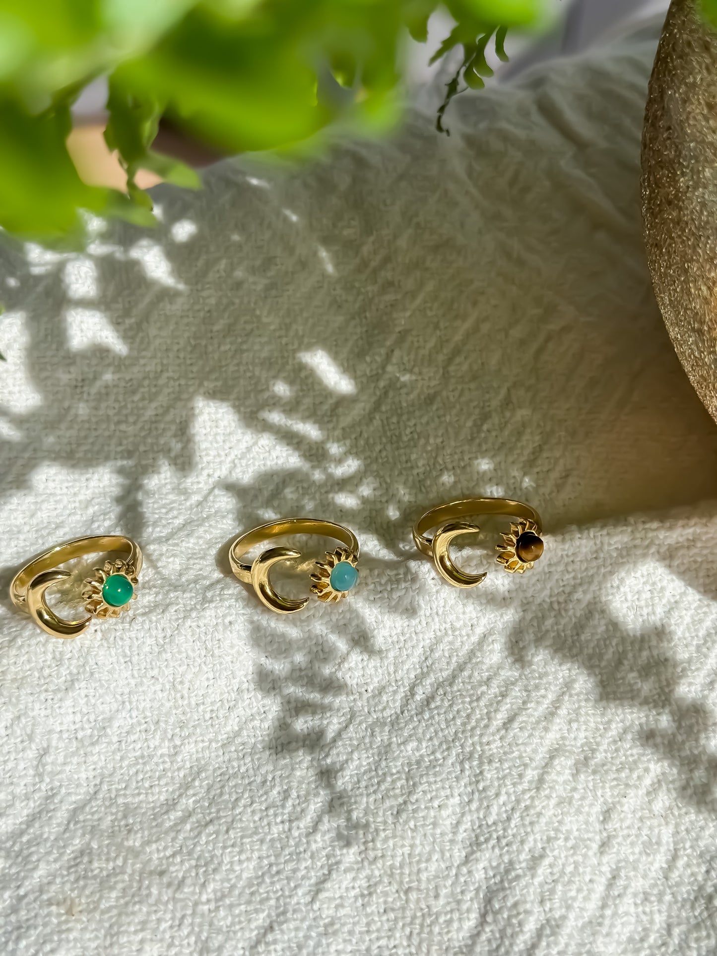Tiger’s eye Sun & Moon Ring