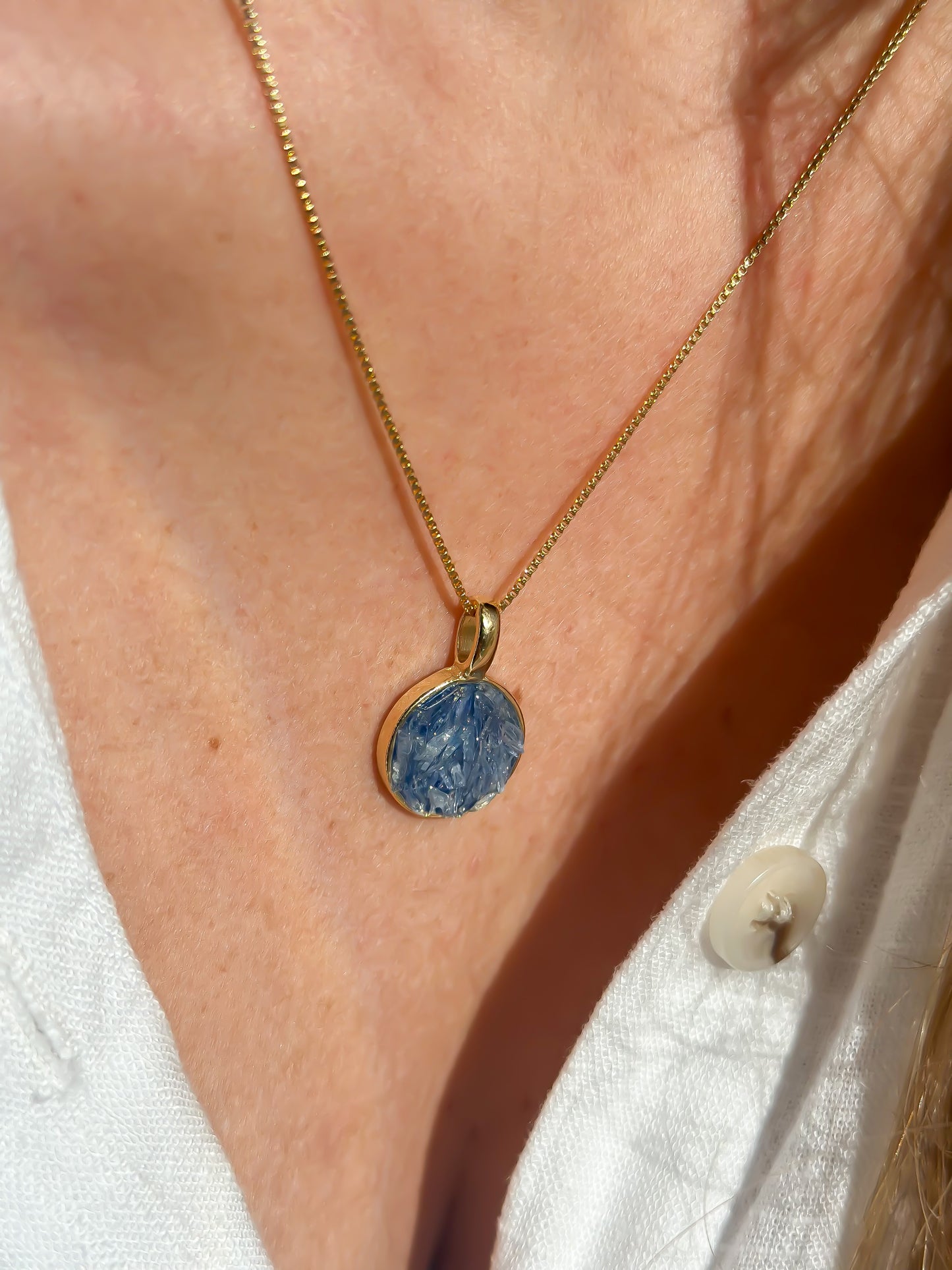 Blue Kyanite Alignment Necklace