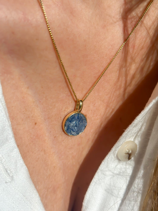 Blue Kyanite Alignment Necklace